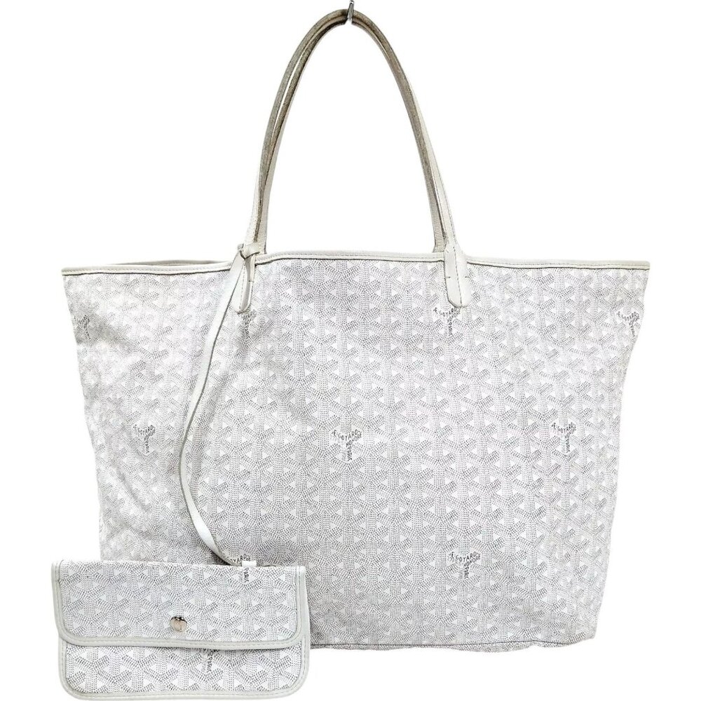 804951AS (X6) Goyard Tote Bag White PVC